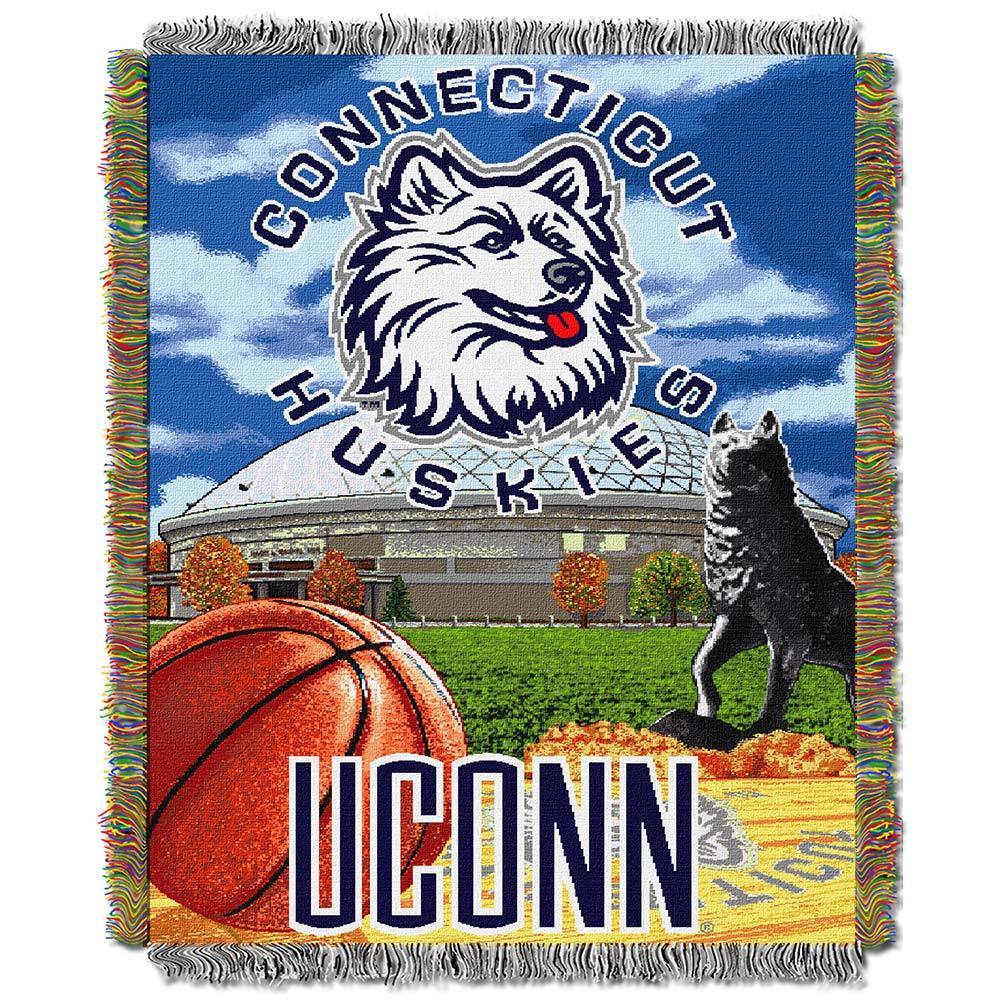 Ncaa University Of Connecticut Huskies School Tapestry Throw