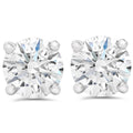 1 1 2 Ct. Round Diamond 14K White Gold Screw Back Studs