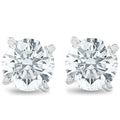 1 1 4 Cttw Diamond Studs 14K White Gold Igi Certified Earrings