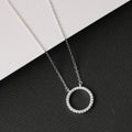 1 10Ct Tdw Diamond Geometric Pendant Necklace In Silver By De Couer