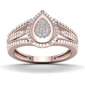 De Couer 1 10Ct Tdw Diamond Engagement Ring Pink