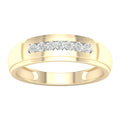 Igi Certified 1 10Ct Tdw Diamond Mens Wedding Band In 10K Gold By De Couer
