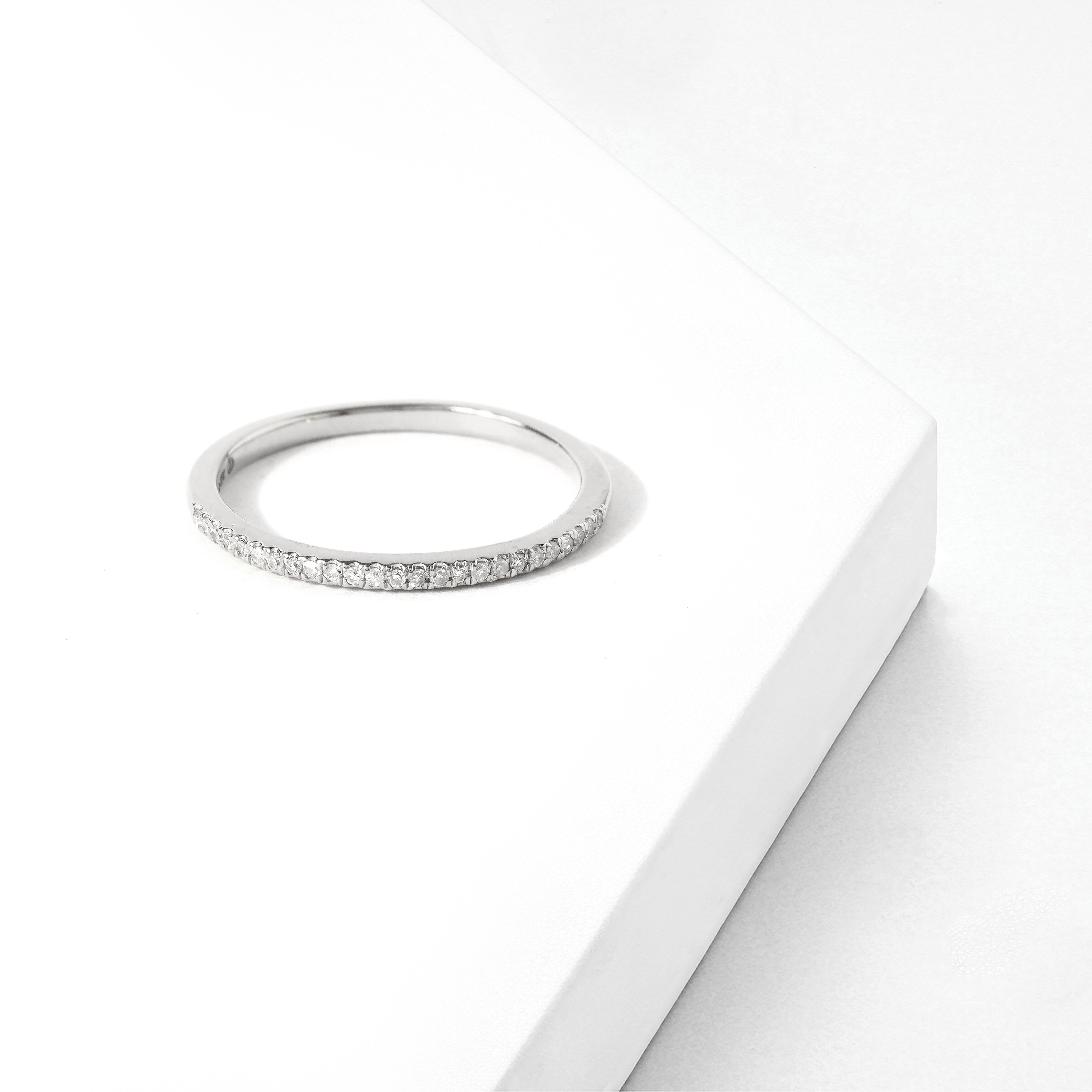 De Couer 10K White Gold 1 10Ct Tdw Wedding Band White H I
