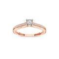 De Couer Igi Certified 1 10Ct Tdw Diamond Classic Ring H I I2 Pink