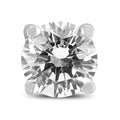 1 2 Carat Round Single Stud Diamond Earring In 14K White Gold