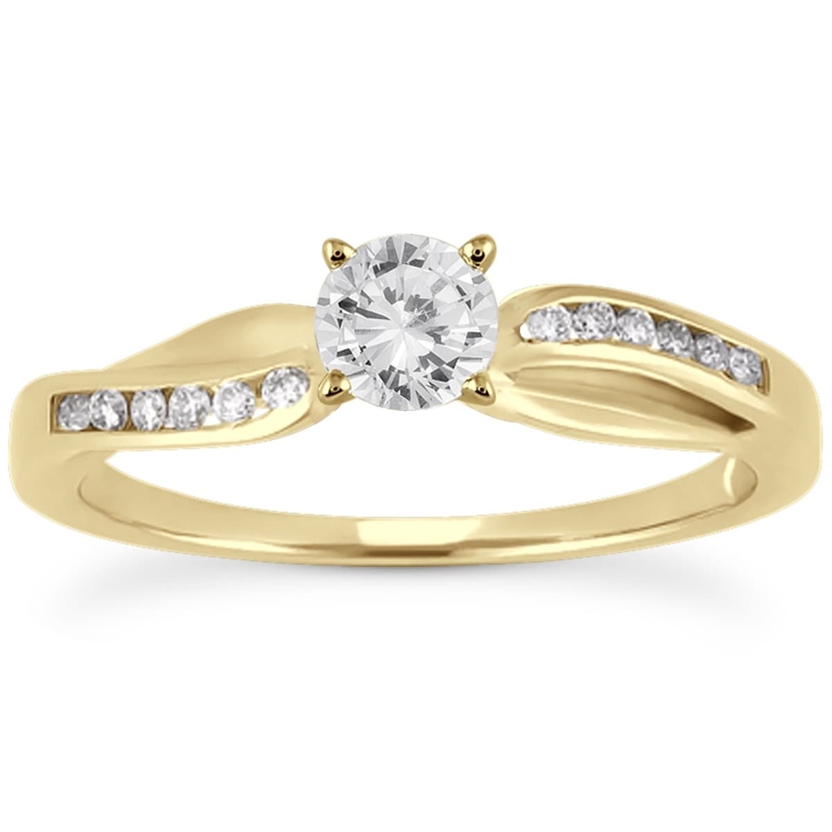 1 2 Carat Tw Diamond Engagement Ring In 10K Yellow Gold