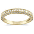 1 2 Carat Tw Diamond Wedding Band In 10K Yellow Gold