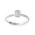 1 20Ct Tdw Diamond Cluster Ring In Gold Plated Silver By De Couer
