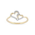 De Couer 10K Gold 1 20Ct Tdw Diamond Heart Ring