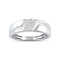 Sterling Silver Igi Certified 1 20Ct Tdw Diamond Mens Ring H I I2 White