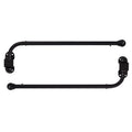 1 2 Adjustable Swing Arm Window Treatment Curtain Rod 2 Pack