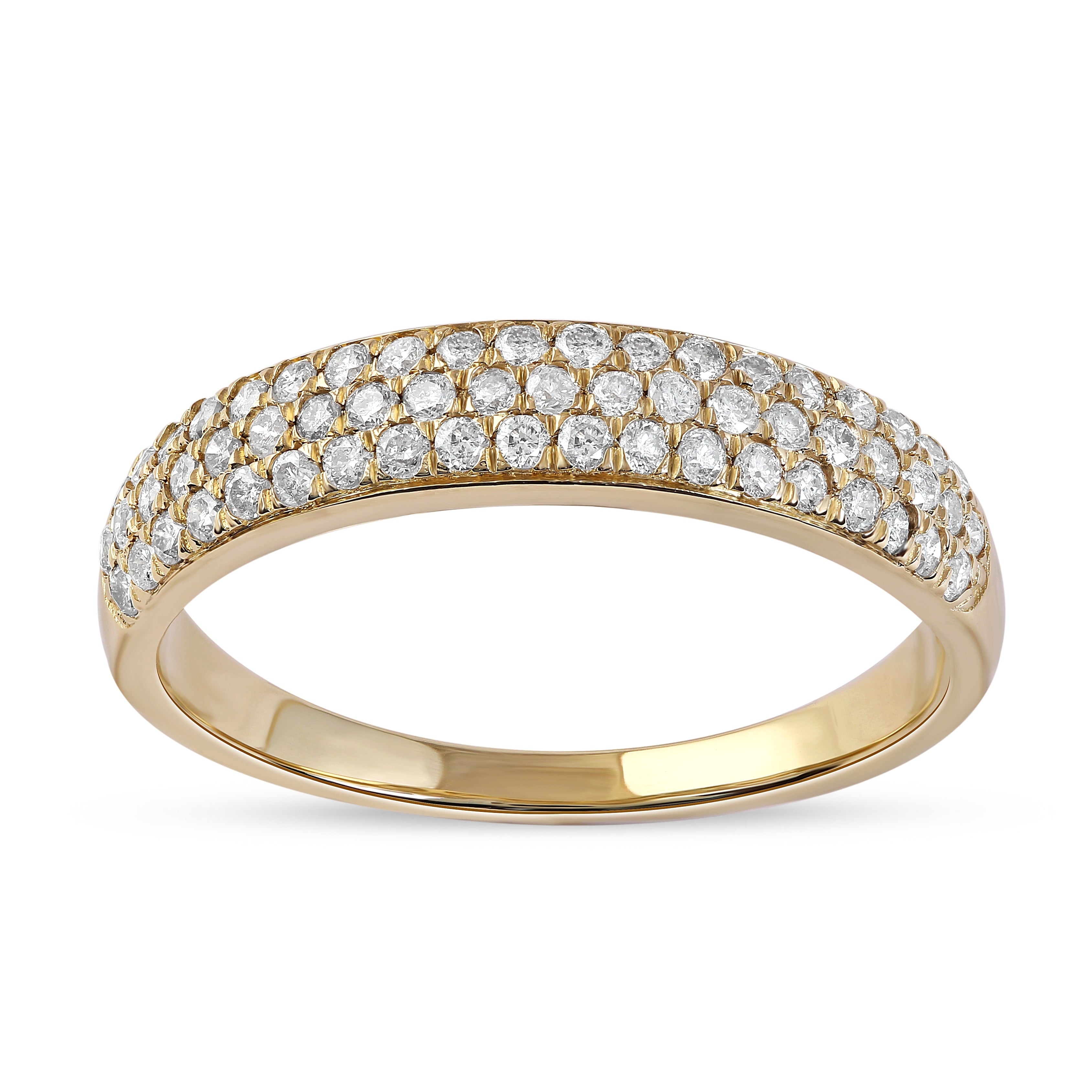 De Couer 1 2Ct Tdw Diamond Wedding Band Yellow