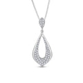 1 3 Cttw Natural Diamond 14Kt White Gold Pendant