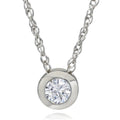 1 3Ct Diamond Solitaire Lab Grown Diamond Pendant White Gold Necklace