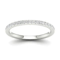 De Couer Igi Certified 10K White Gold 1 3Ct Tdw Diamond Comely Womens Wedding Band White H I