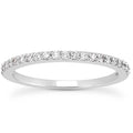 1 4 Carat Tw White Diamond Band In 10K White Gold K L Color I2 I3 Clarity