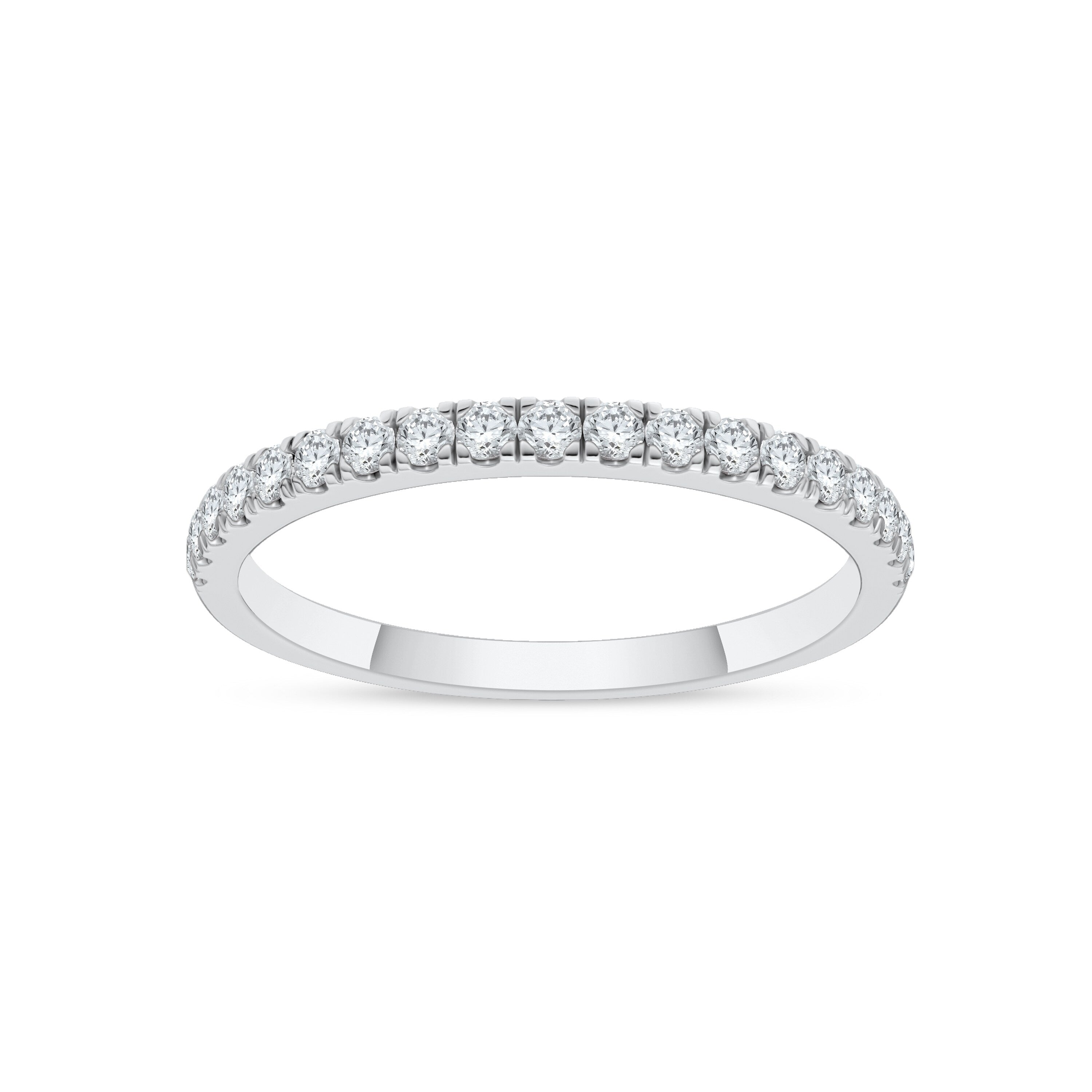 De Couer 14K White Gold 1 4Ct Tdw Diamond Womens Wedding Band