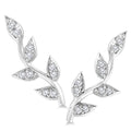 1 5 Carat Tw Diamond Vine And Leaf Earrings In 14K White Gold
