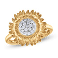 Calista 1 5 Cttw Natural Diamond 10Kt Yellow Gold Ring