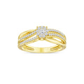 De Couer Igi Certified 1 5Ct Tdw Diamond Split Shank Ring Yellow