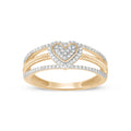 1 5Ct Tdw Diamond Heart Ring In 10K Gold