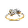 1 6Ct Tdw Diamond Knot Ring In 10K Gold By De Couer