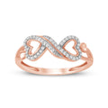1 8Ct Tdw Diamond Heart Ring In 10K Gold