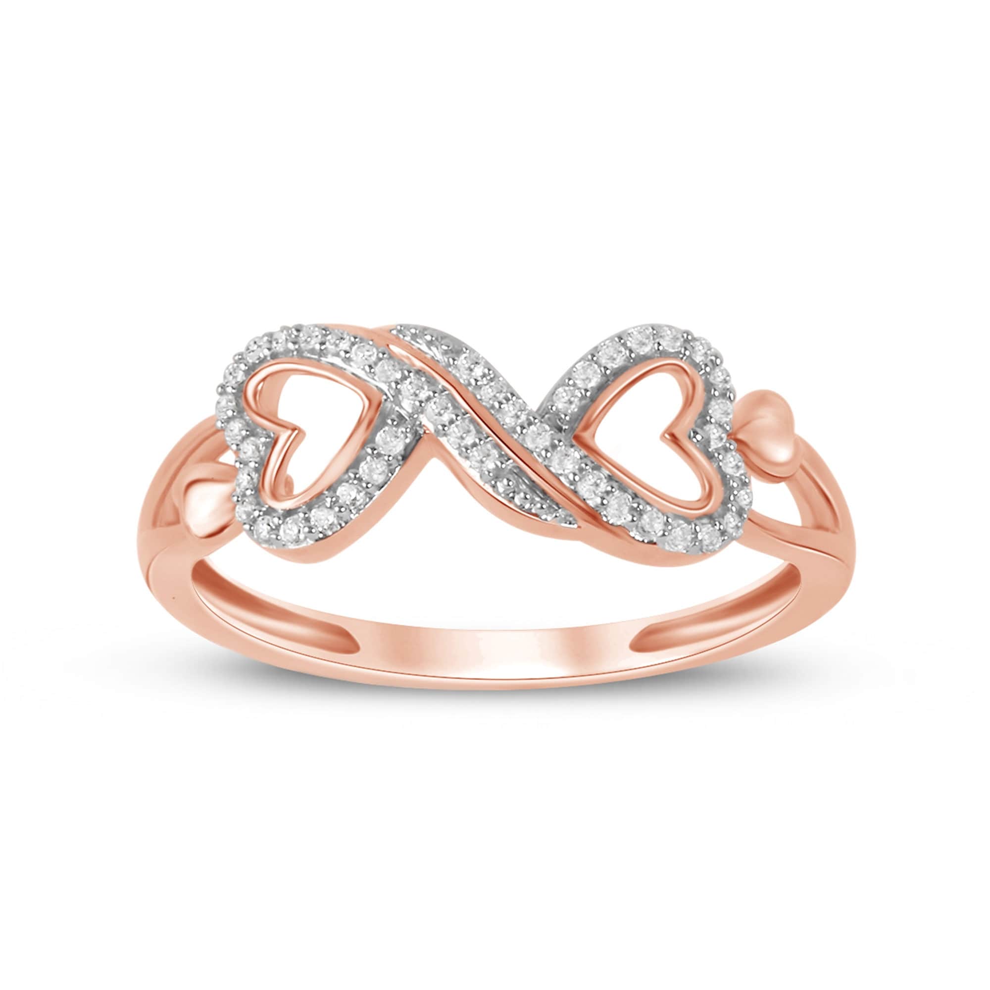 1 8Ct Tdw Diamond Heart Ring In 10K Gold