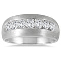 1 Carat Tw Diamond Mens Ring In 10K White Gold