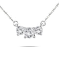 1 Carat Tw Three Stone Diamond Pendant In 14K White Gold