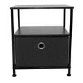 1 Drawers Table Dresser Black