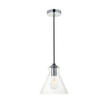 1 Light 8 Inch Pendant With Clear Glass