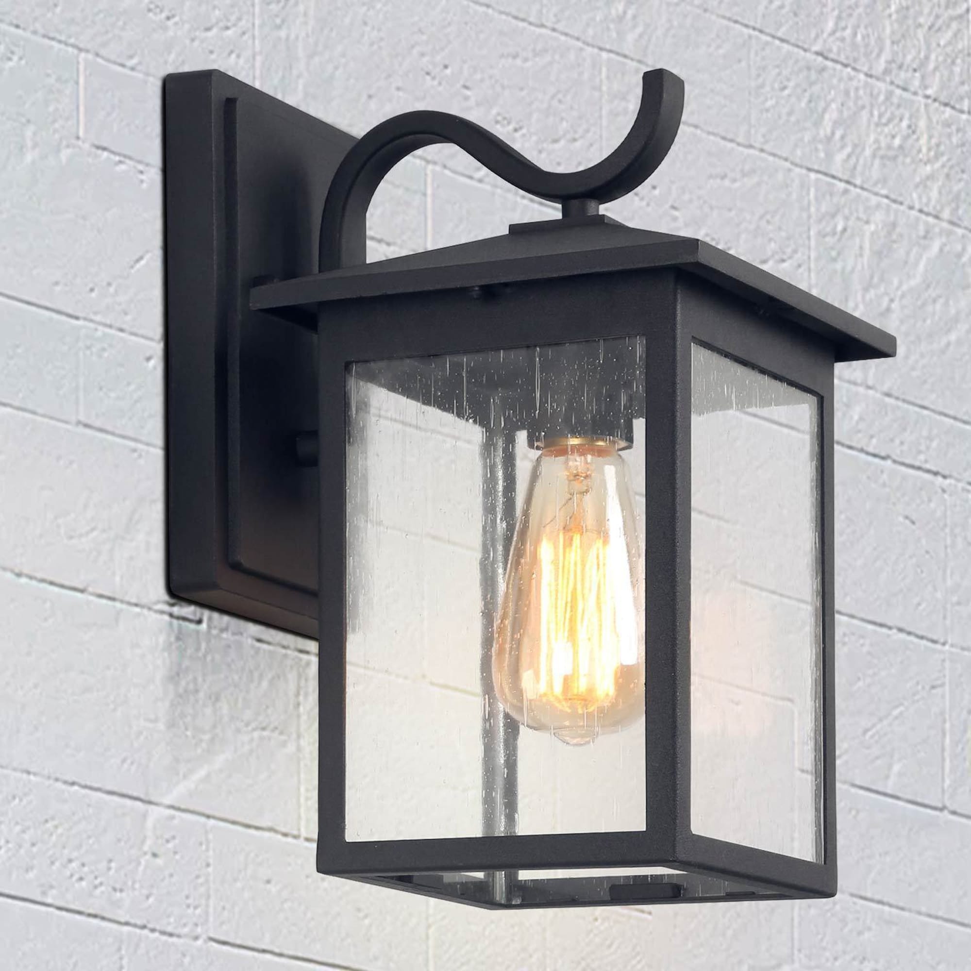 Havenside Home Island Bay 1 Light Black Exterior Wall Lantern Outdoor Wall Sconce