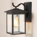 Lnc 1 Light Exterior Wall Lanters Black Outdoor Wall Sconces Seeded Glass