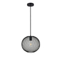 1 Light Black Pendant With 13 Inch Iron Shade