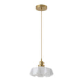 1 Light Brass Pendant Light White Glass Shade Hanging Ceiling Light Vintage Kitchen Island Dining Room Lighting