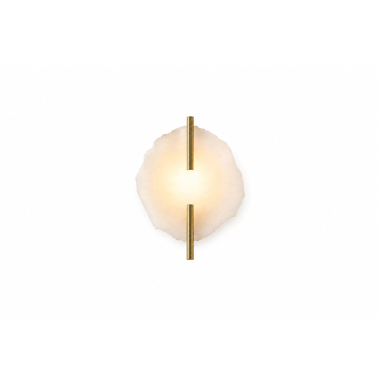1 Light Brass Wall Sconce With A Natural Alabaster Accent