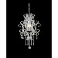 1 Light Chrome Chandelier With Clear Crystals