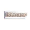 1 Light Chrome Wall Sconce With Clear Crystal Accents