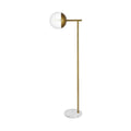 1 Light Floor Lamp With Clear Glass