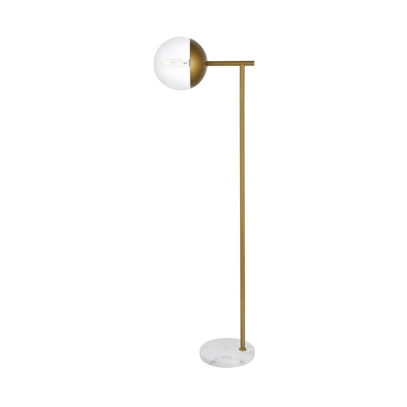 1 Light Floor Lamp With Clear Glass