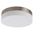 1 Light Flush Mount Ceiling Light In Brushed Nickel