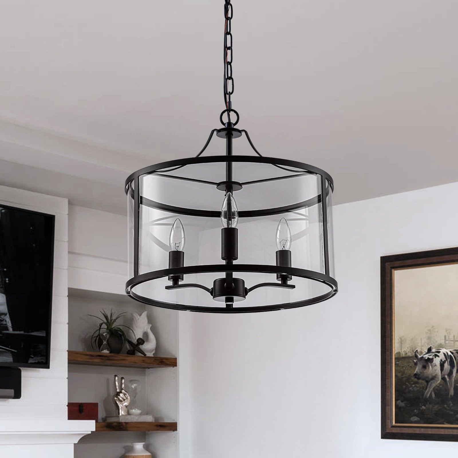 1 Light Gold Diamond Textured Glass Pendant Light 13.19