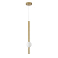 1 Light Gold Led Pendant With A White Acrylic Shade