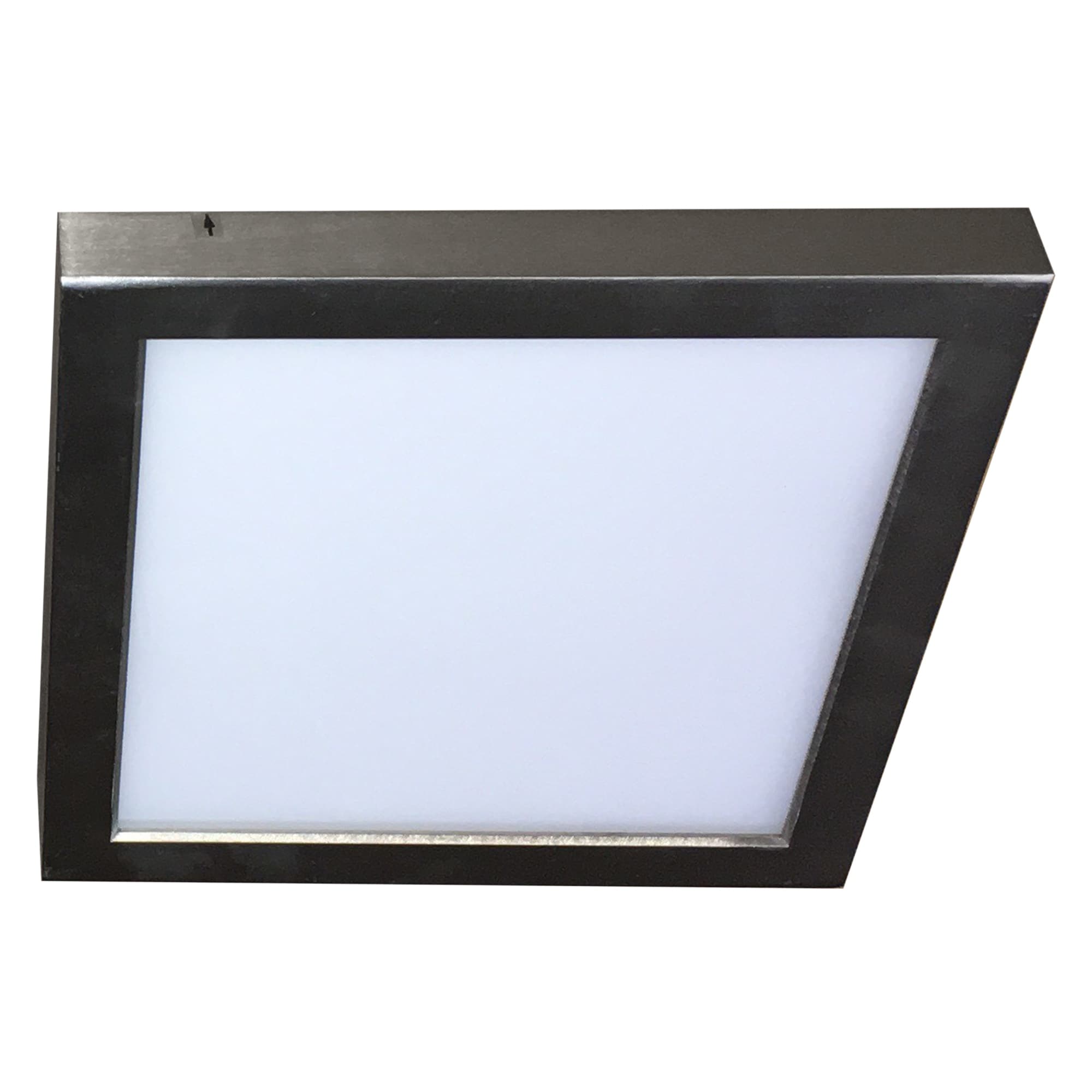 1 Light Integrated Led Flush Mount Ceiling Light In Brushed Nickel