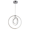 1 Light Led Array Pendant Light In Chrome Finish Chrome Finish