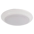 1 Light Led Flush Mount Ceiling Light In Matte White