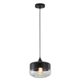 1 Light Matte Black Wall Sconce With A Clear Glass Shade