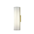 1 Light Matte Brass Led Wall Sconce With A Clear Frosted Glass Shade