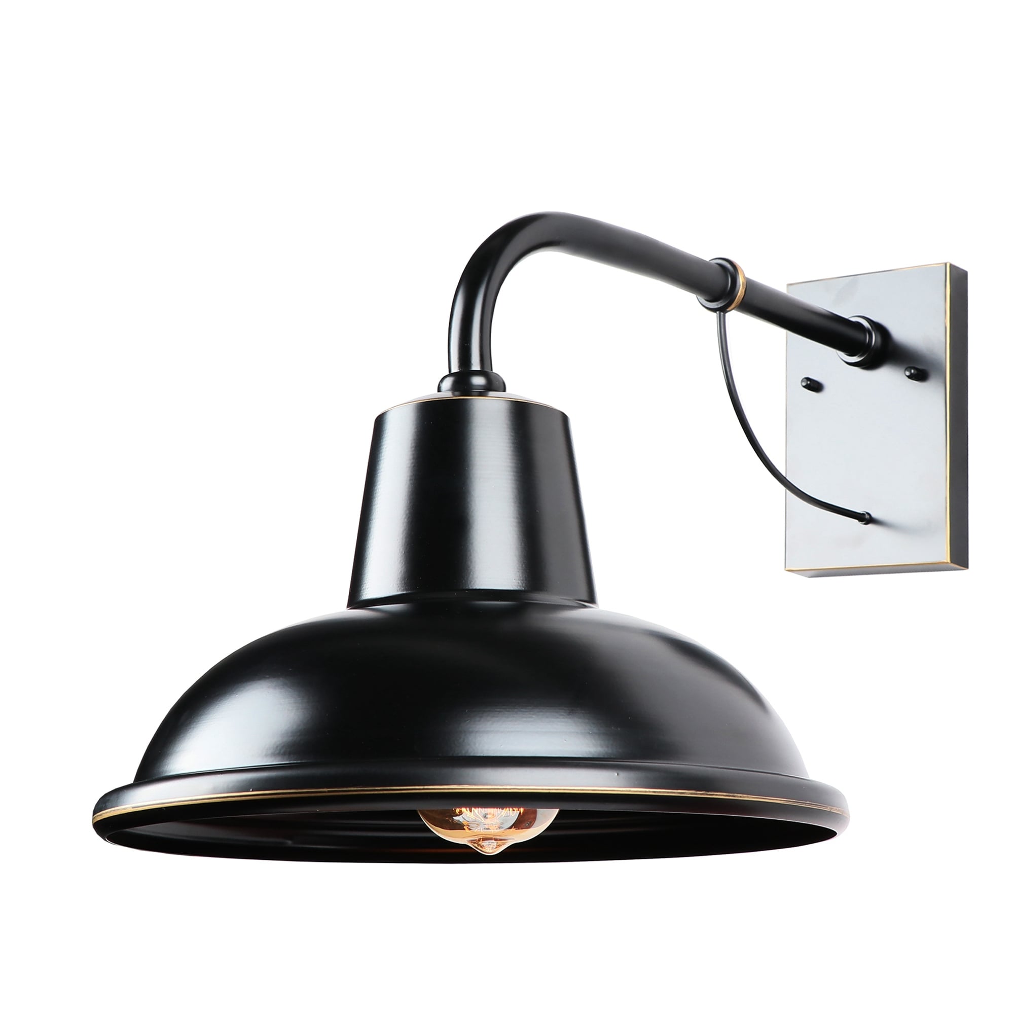 1 Light Outdoor Barn Light In Imperial Black